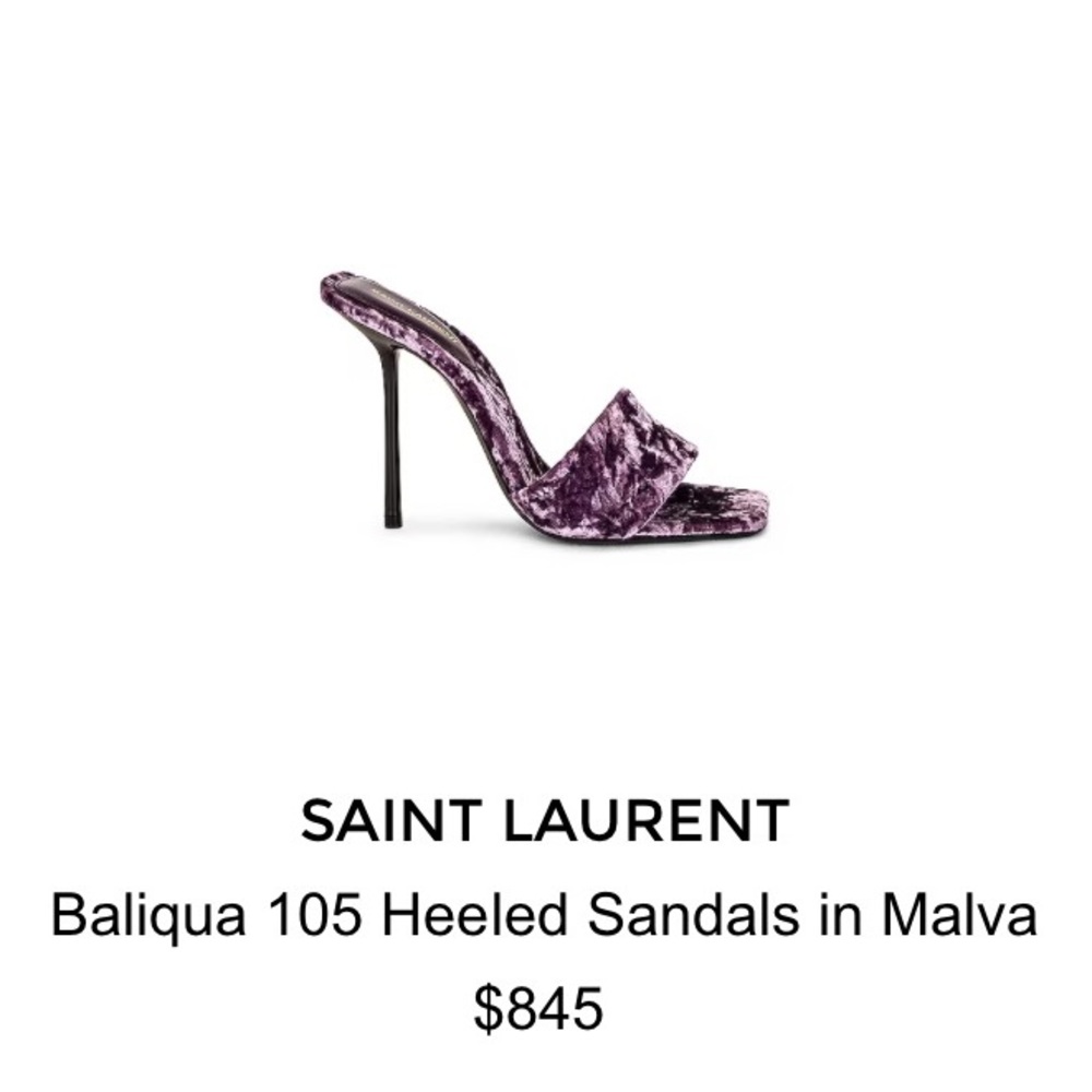 Saint Laurent Baliqua 105 Heeled Sandals Malva